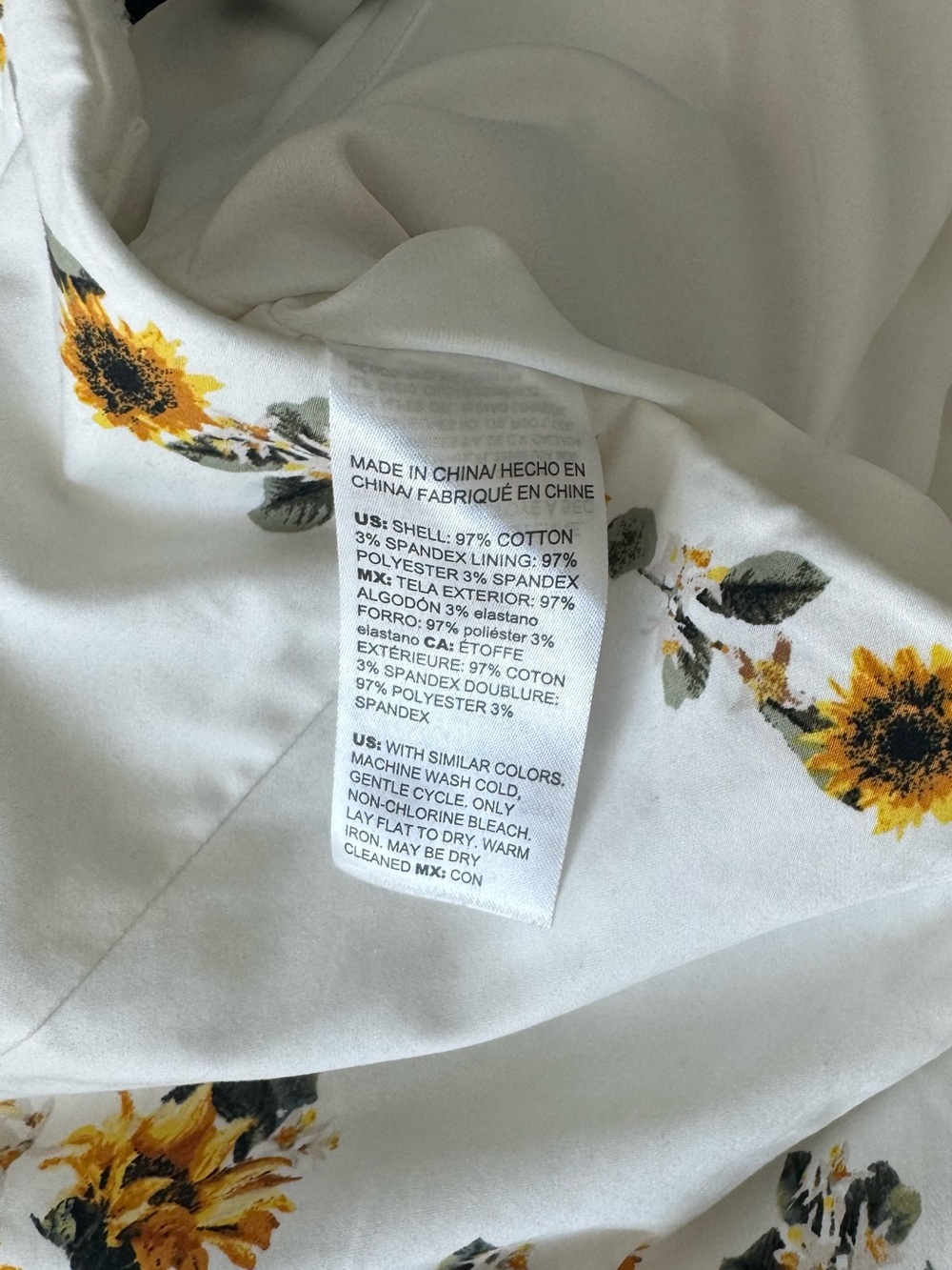 White House Black Market White Strapless Sunflower Peplum Crop Top - Picture 4 of 10